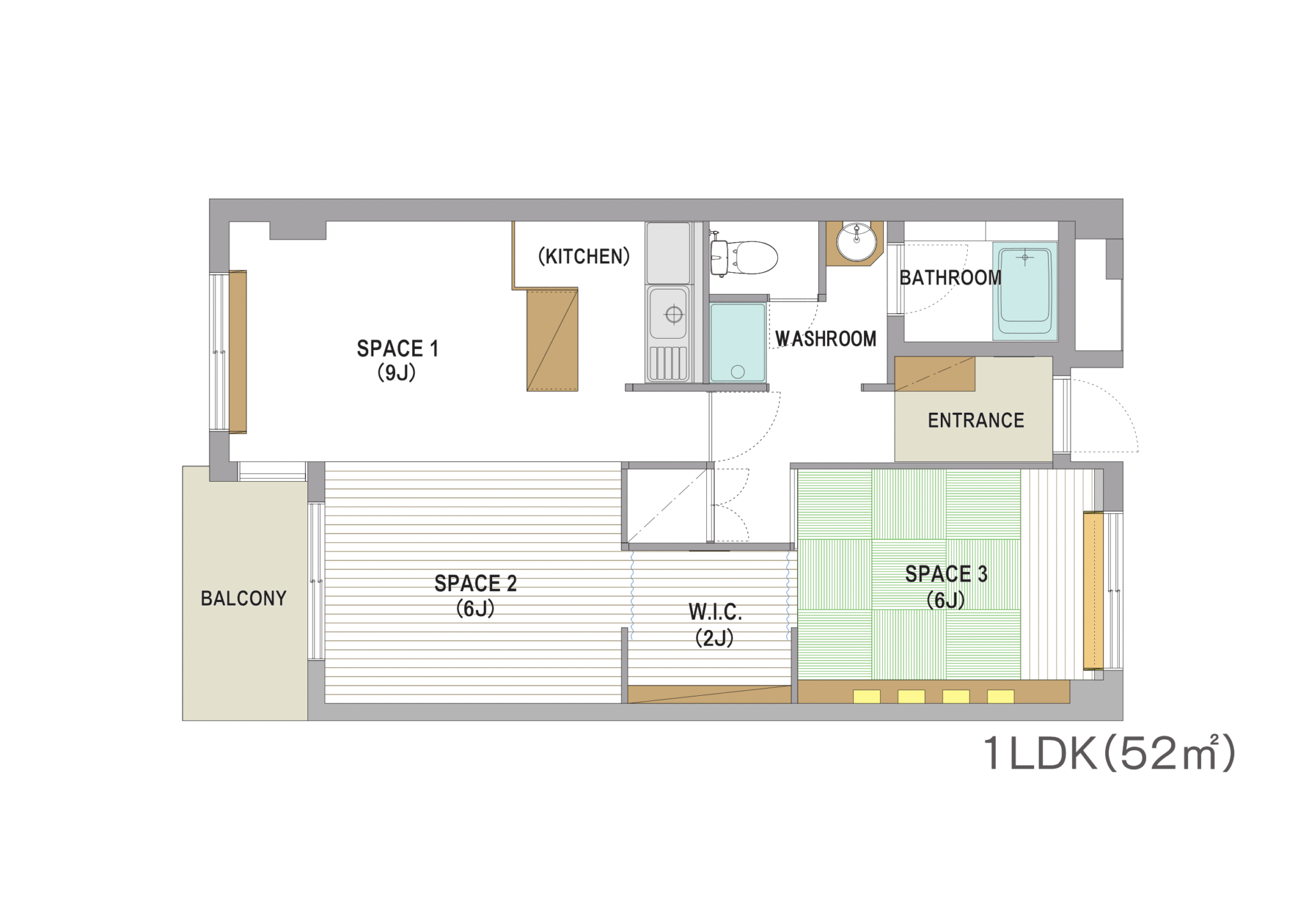 光ハイツ303号室「橙 ~daidai~」 | 長野ビンテージビルプロジェクト