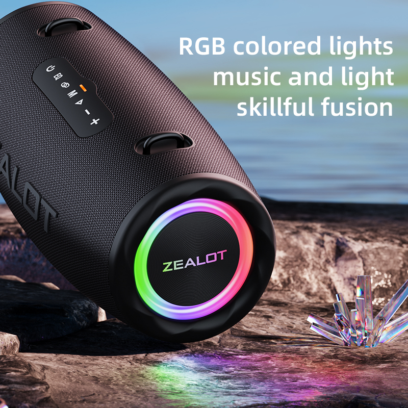 ZEALOT-S87 ポータブル Bluetooth スピーカー、XBass 付き 80W