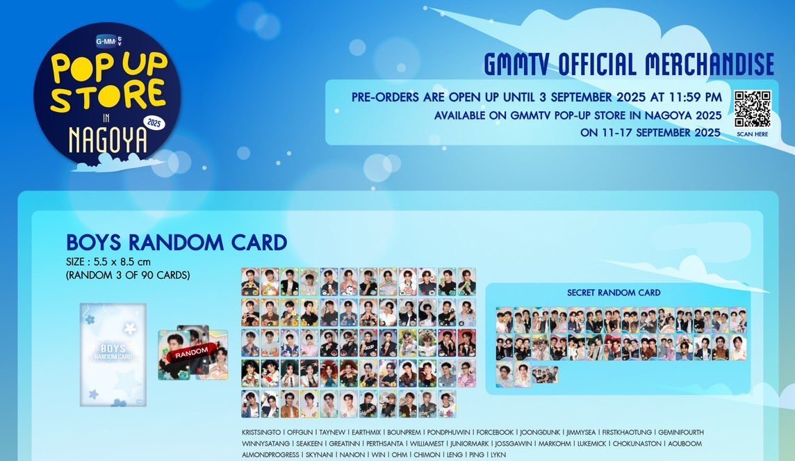 Official Gmmtv Pop up Store Pondphuwin Milklove Joongdunk Bounprem