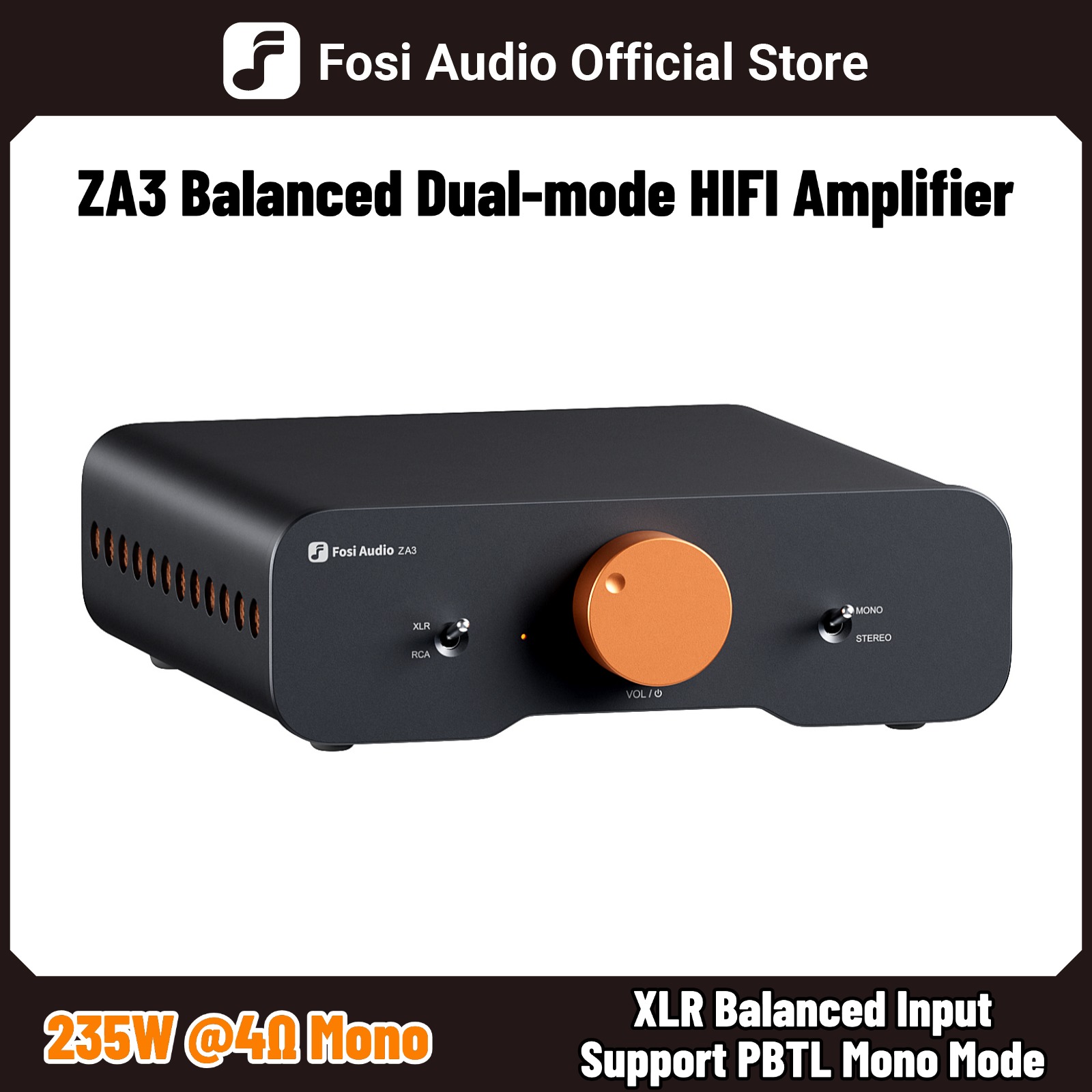 Fosi Audio ZA3 ステレオパワーアンプ TPA3255 クラス D HiFi