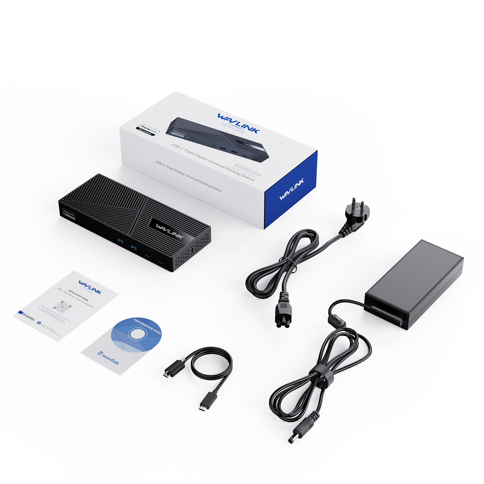 Wavlink-デュアルまたはトリプルディスプレイユニバーサルドッキング