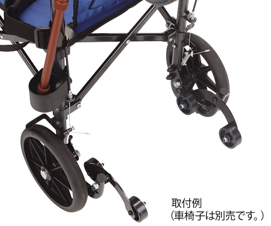 8-6593-01 ハンディライトプラス（折畳み式介助車椅子） ブルー