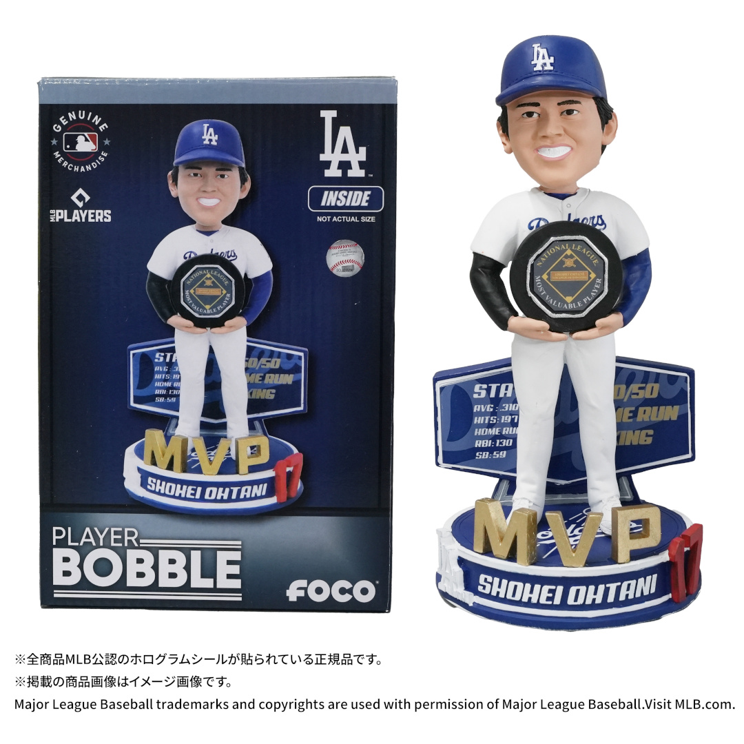 MVP記念！ 大谷翔平選手の“ボブルヘッド人形”を490個限定発売