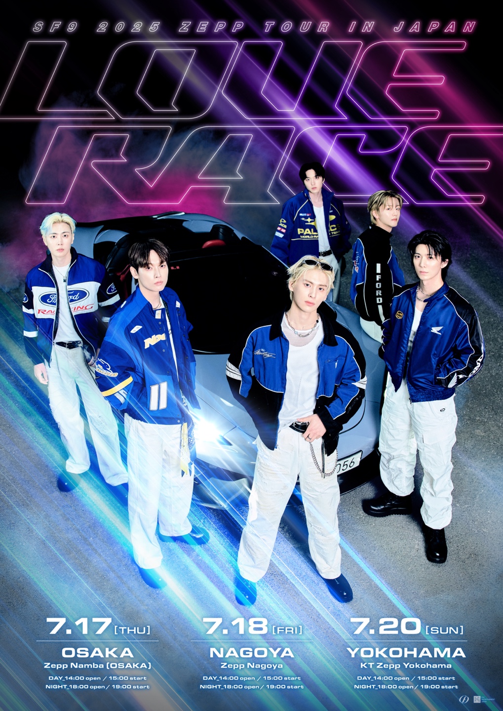 SF9 2025 ZEPP TOUR IN JAPAN ~LOVE RACE~」7/7(月)19:00より一般発売