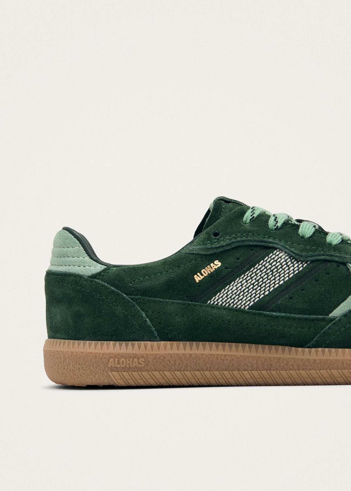 Tb.490 Rife Green Tones Leather Sneakers | ALOHAS