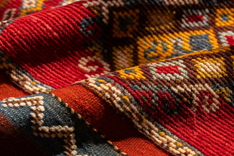 モロッコ産 1980年代 手織り絨毯】モロッカンラグ-ヴィンテージラグ