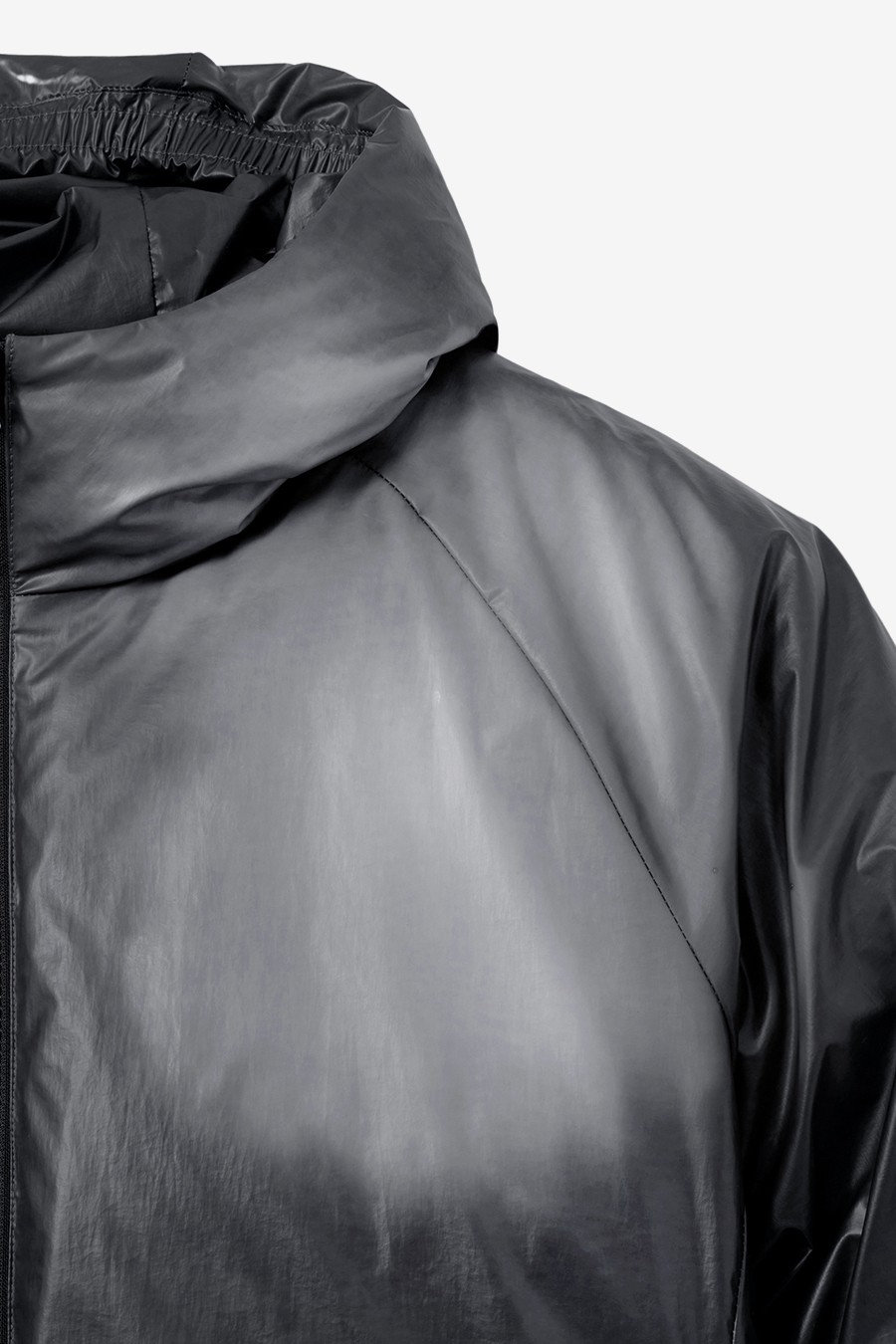 MUSINSA | INSILENCE Heat Reactive Goose Down Jacket BLACK