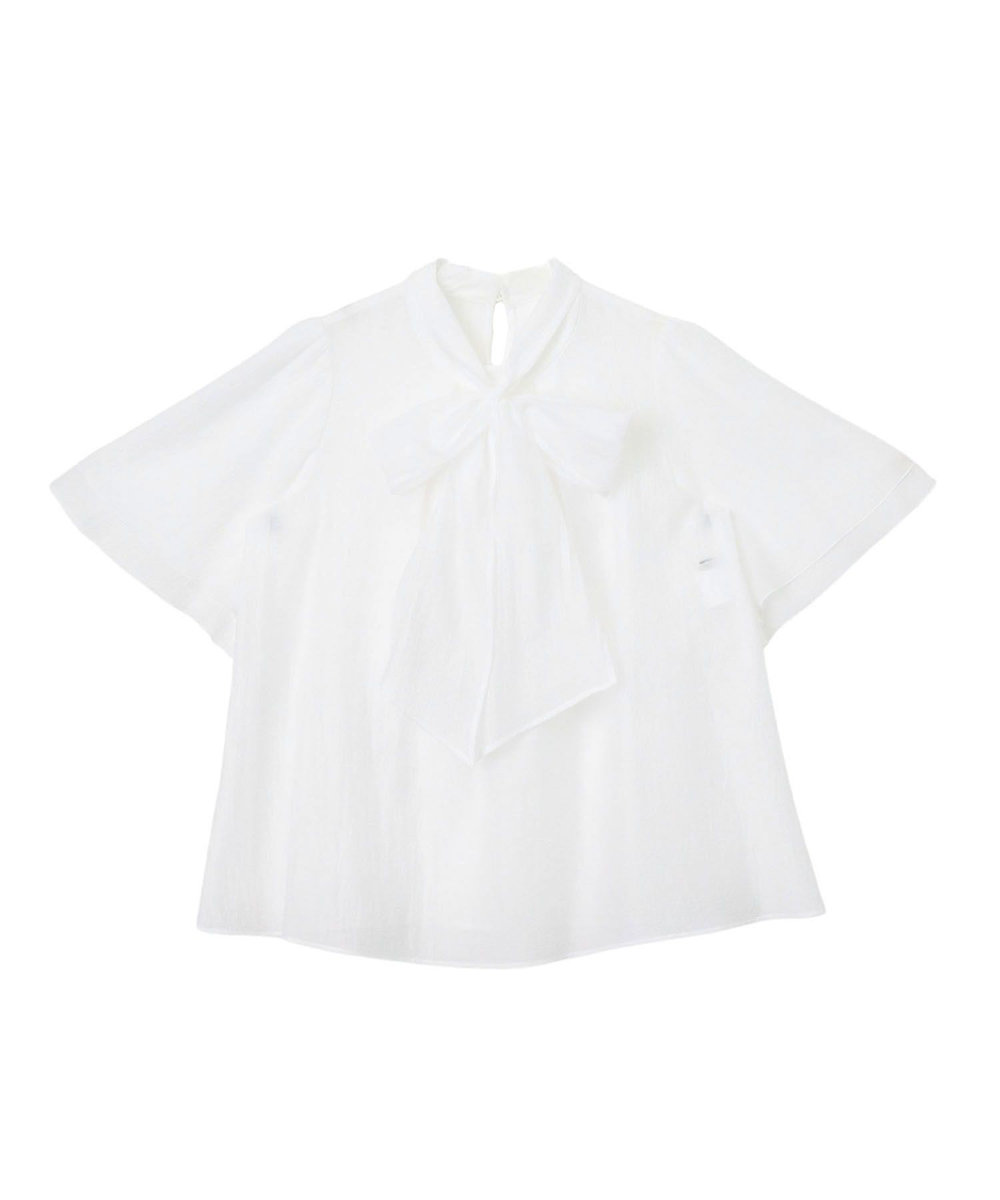 スパンオーガンジーボウタイ ブラウス|ANAYI OFFICIAL ONLINE STORE