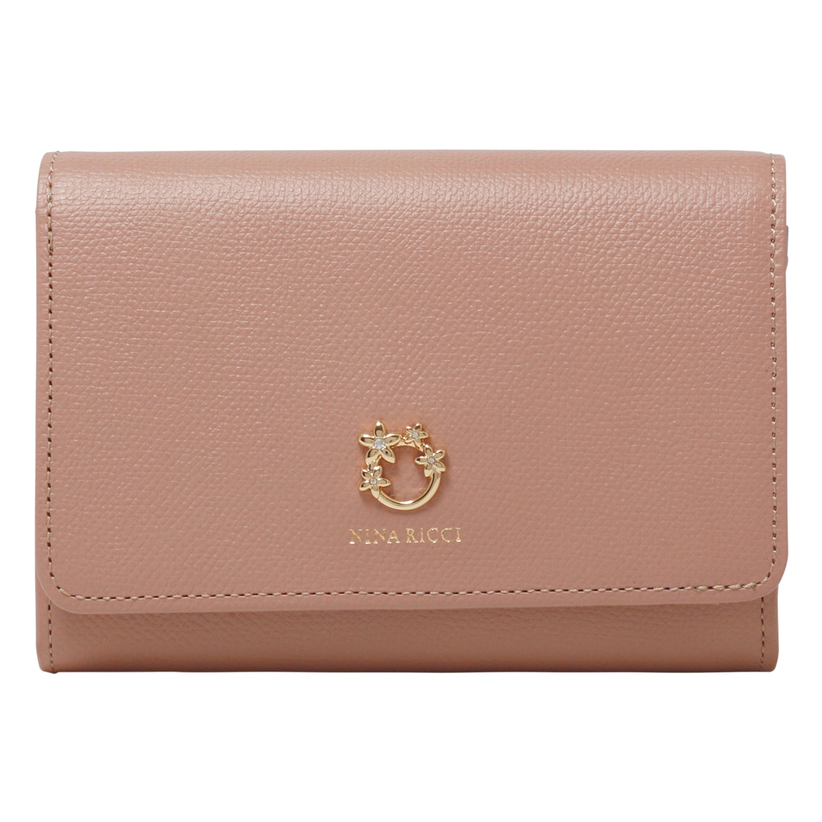 NINARICCI ニナリッチ 二つ折り財布 085-1161 ジャルダンパース ピンク