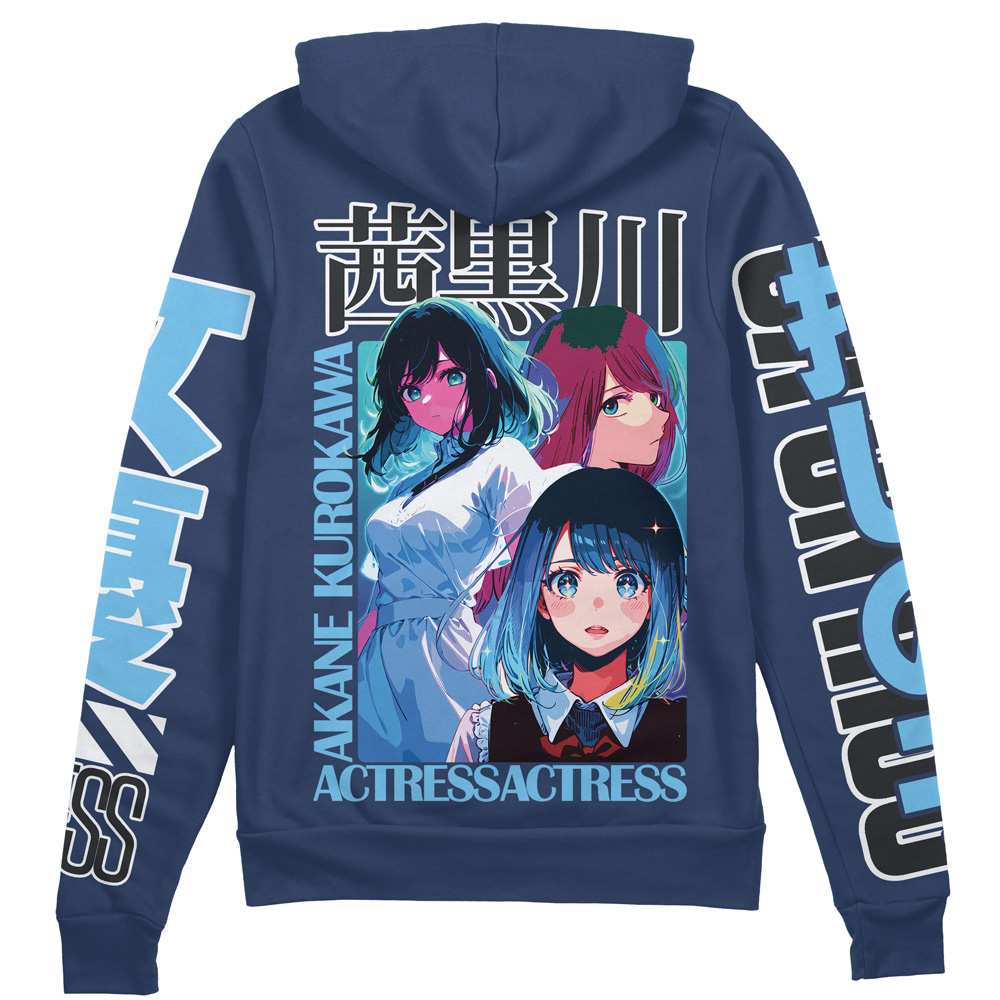 Akane Kurokawa Oshi no Ko Streetwear Zip Hoodie Jacket | Anime Ape