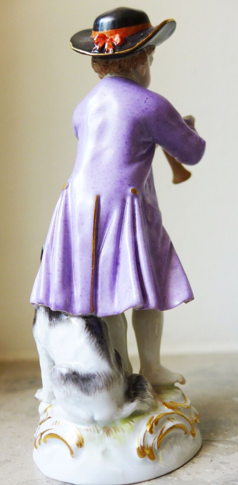 マイセン 人形 （フィギュア）「犬を連れた笛吹き」 1900年頃 1級品