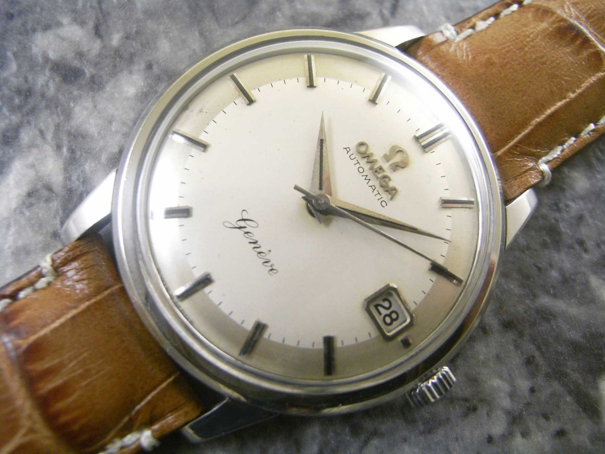 オメガ・OMEGA/Geneve 希少ロゴ 2トーン文字盤 1959年 アンティーク