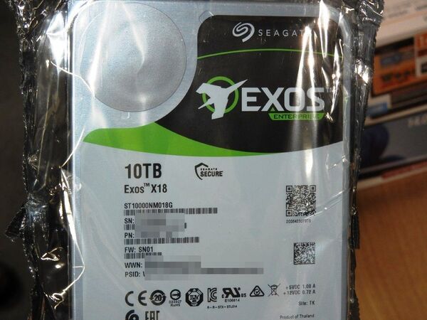 ASCII.jp：SeagateのHDD「Exos X18」シリーズから10TBモデルが発売