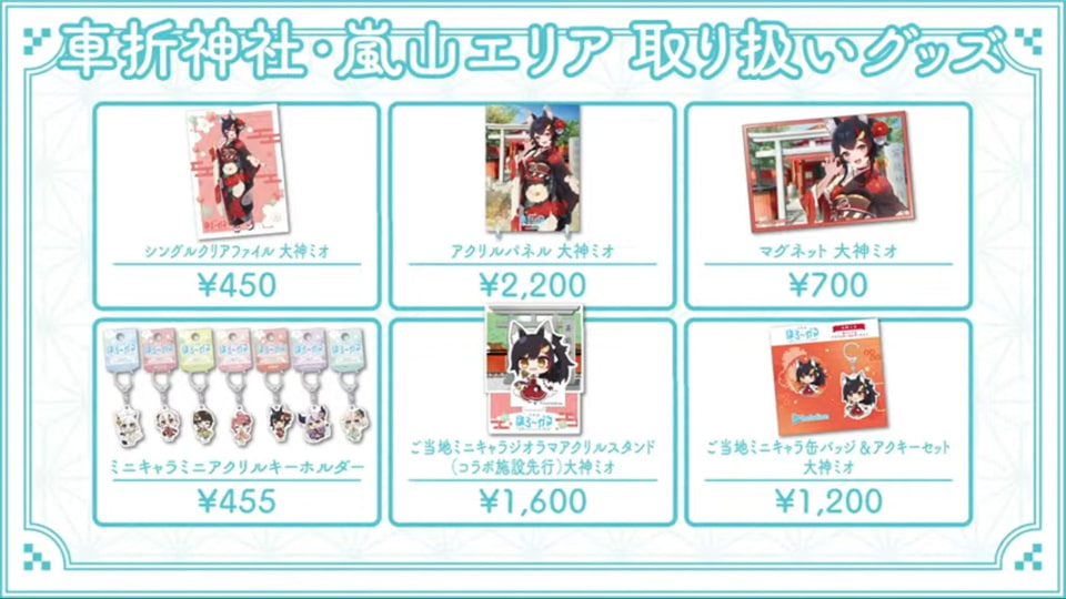 ホロライブ×観光周遊企画「ほろ～かる」始動。第1弾は京都篇、施設ごと