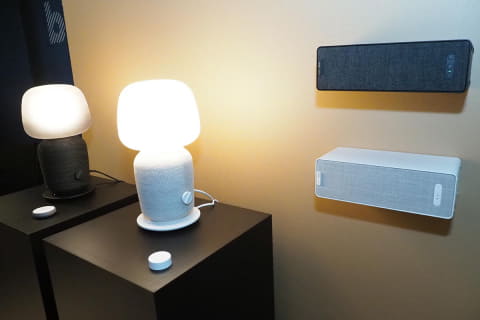 イケアとSonos共同開発のWi-Fiスピーカー「シンフォニスク」。照明一
