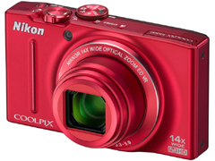 ニコン、広角25mmからの14倍ズームデジカメ「COOLPIX S8200