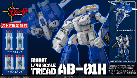 機甲創世記モスピーダ」より変形・合体が可能な「RIOBOT 1/48 AFC-01H