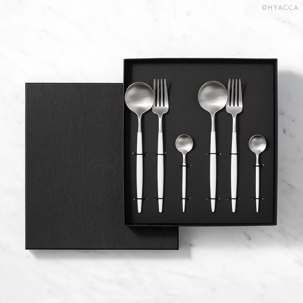 TABLE WARE BOX / MATTE / ホワイト&ホワイトシルバー
