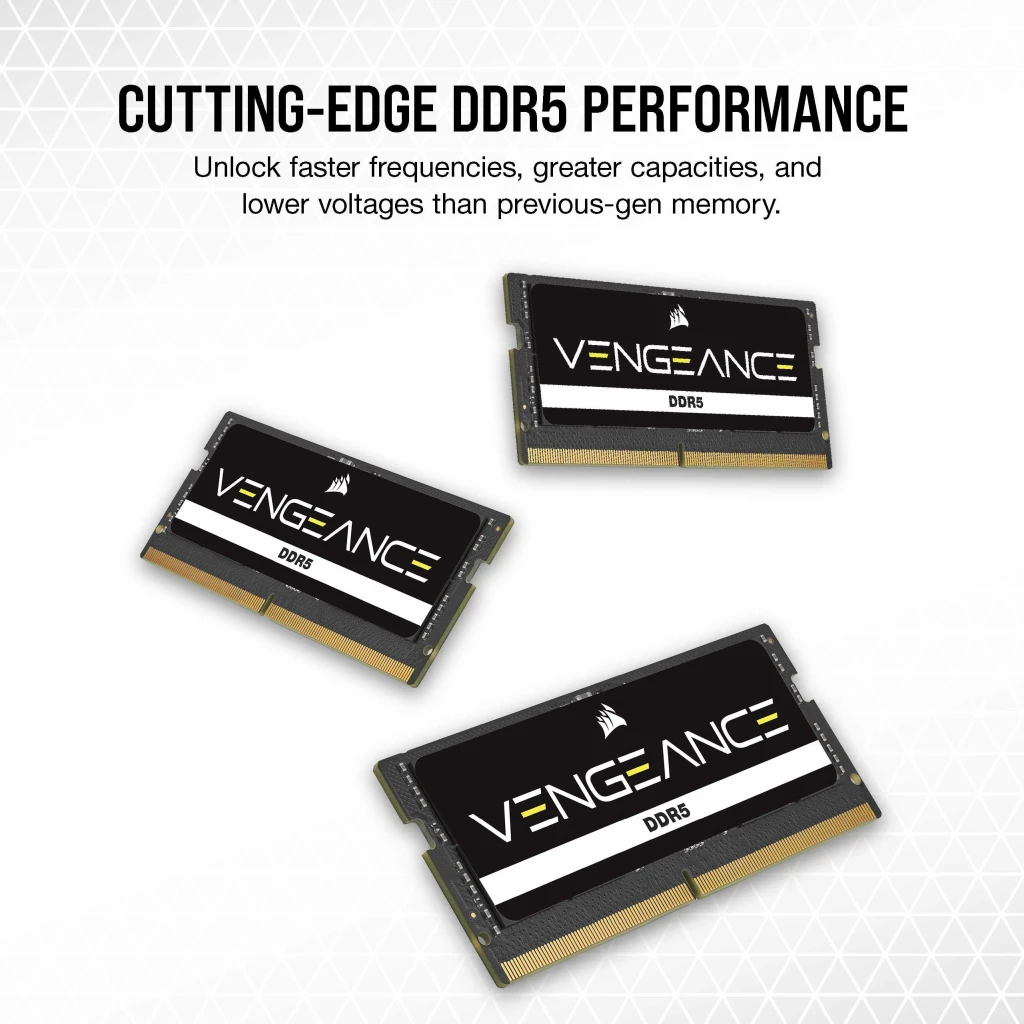 VENGEANCE DDR5 SODIMM 32GB (2x16GB) DDR5 4800 (PC5-38400) C40 1.1V