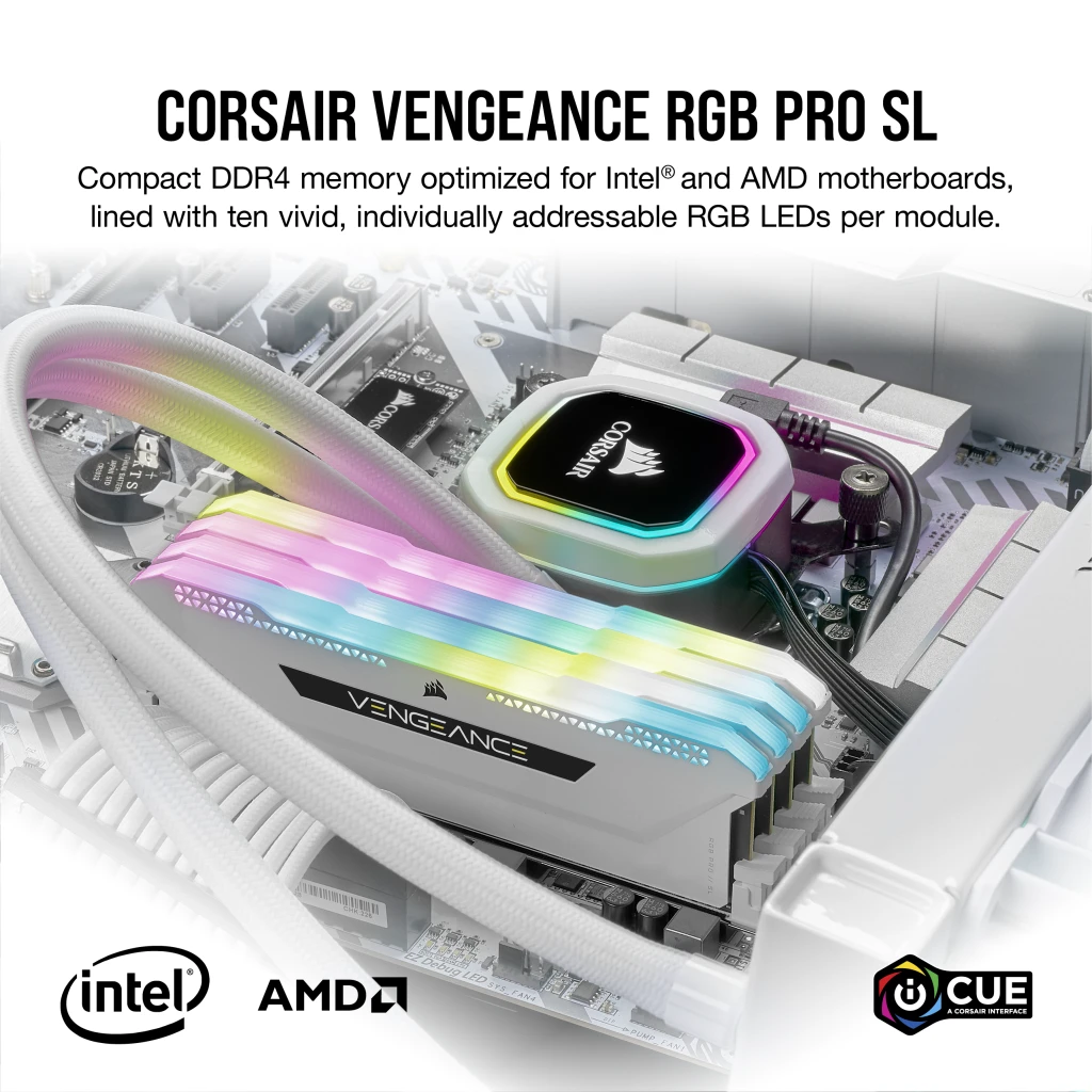 VENGEANCE RGB PRO SL 32GB (2x16GB) DDR4 DRAM 3600MHz C18 Memory