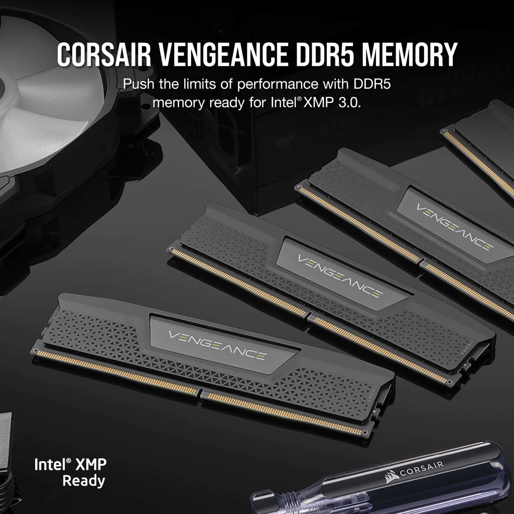 VENGEANCE® 64GB (2x32GB) DDR5 DRAM 5600MHz C40 Memory Kit — Black