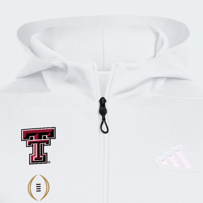 adidas TEXAS TECH RED RAIDERS MENS ZNE HOODY - White | Free