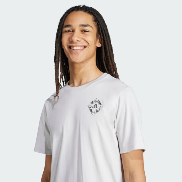 adidas House of Tiro Tulip Graphic Tee - Grey | Free Shipping with
