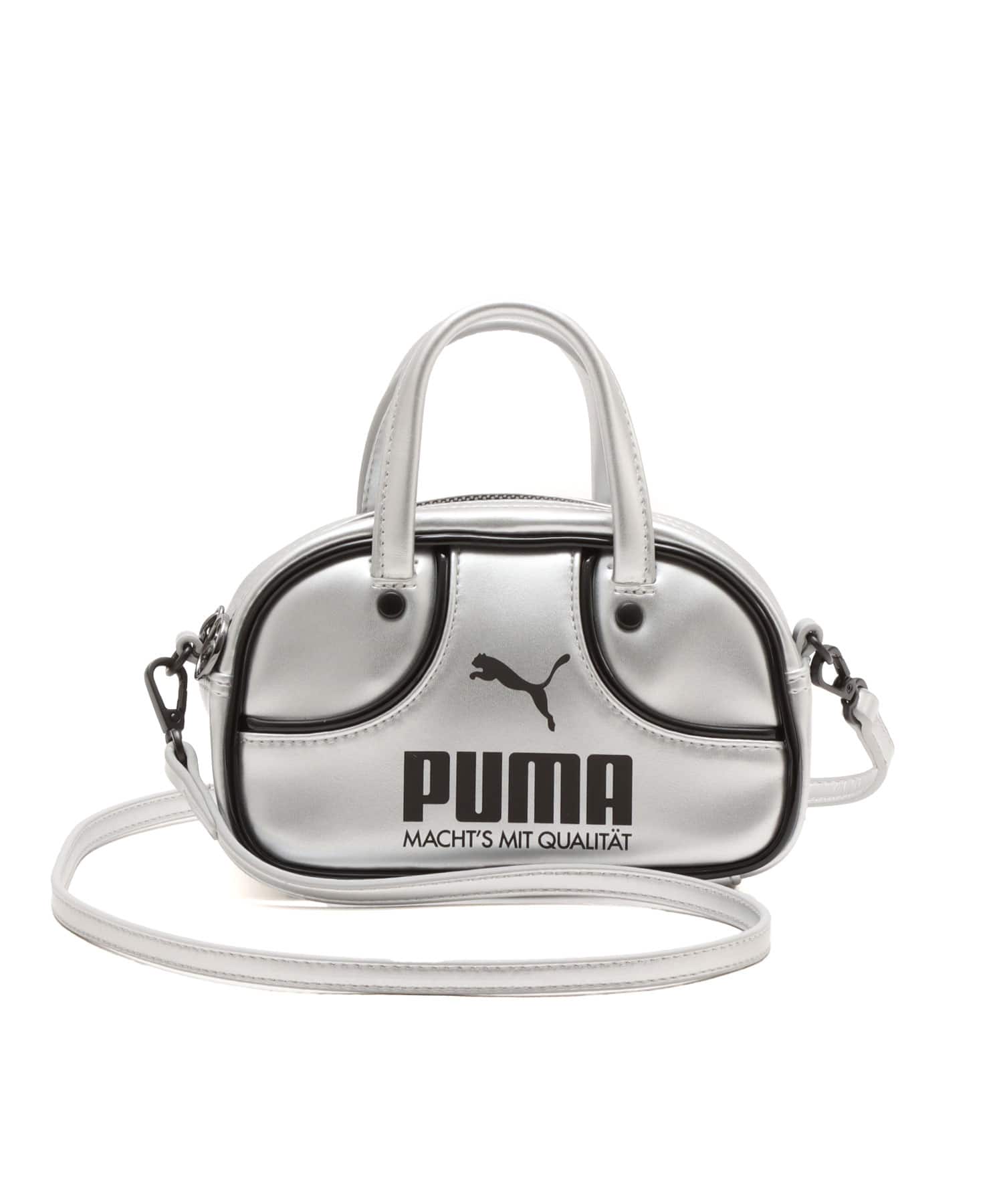 PUMA PUMA 1976 METALLIC MICRO GRIP BAG GLACIAL GRAY-PUMA BLACK