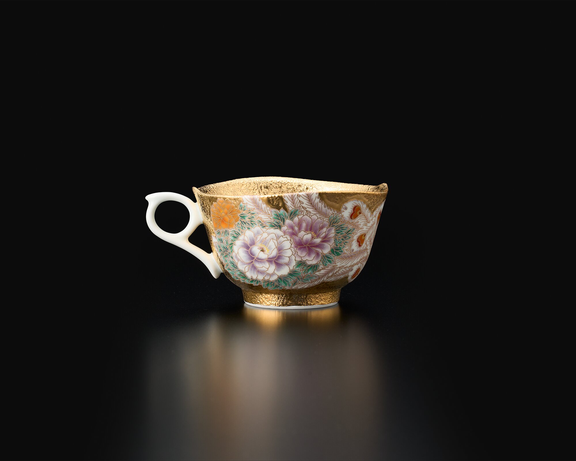 金彩鳳凰図 珈琲碗 | 金龍窯 -有田焼工芸美術品窯元-