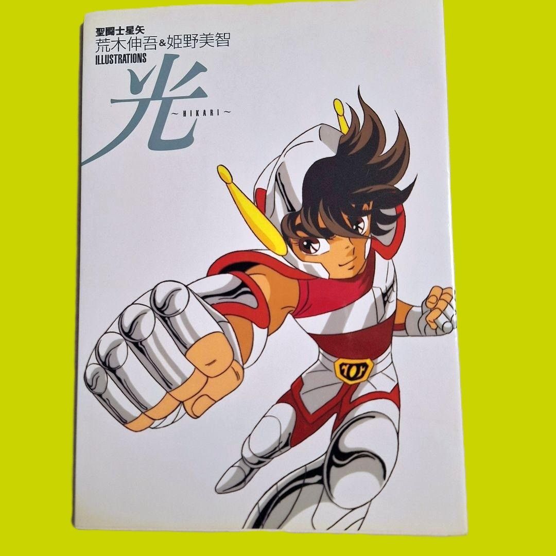 初版】聖闘士星矢 荒木伸吾＆姫野美智 イラスト集 Illustrations 光