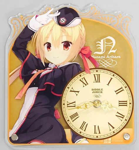 中古】置き時計・壁掛け時計(キャラクター) 在原七海 アクリルクロック