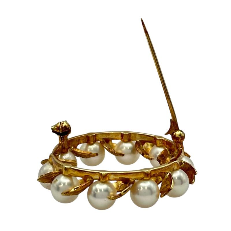 ミキモト MIKIMOTO ブローチ ゴールド K18 パール ジュエリー - メルカリ