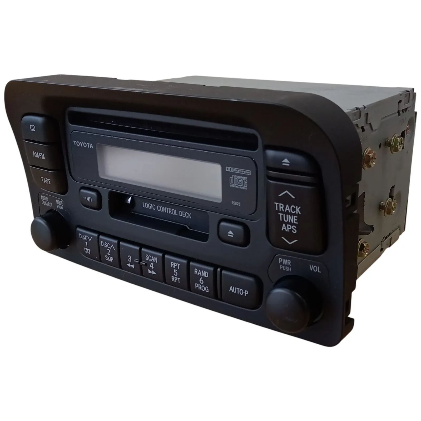 X02155 カーオーディオプレーヤー トヨタ純正 CD カセット ラジオ REF