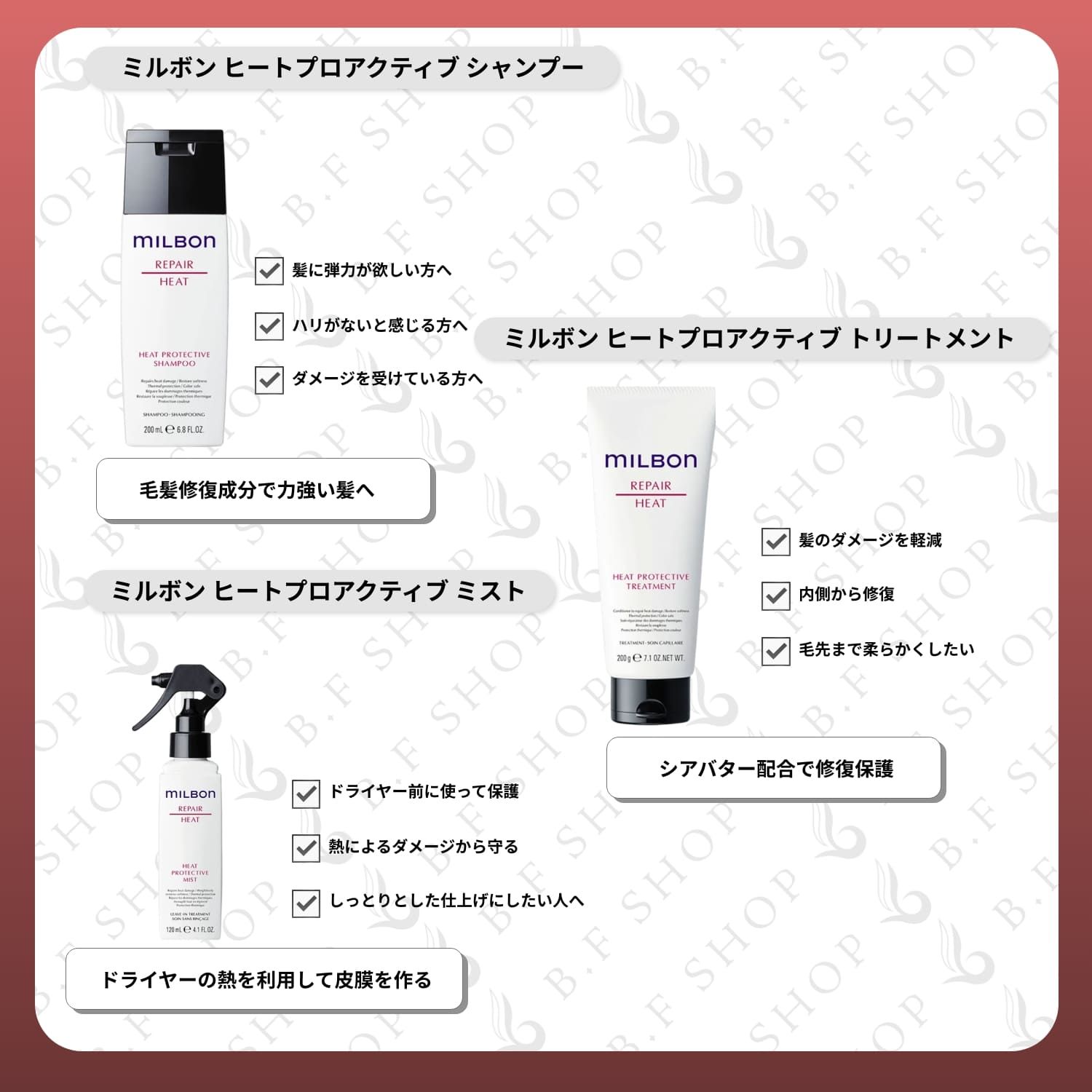 グローバルミルボンヒートプロテクティブ2500mlセット グローバル