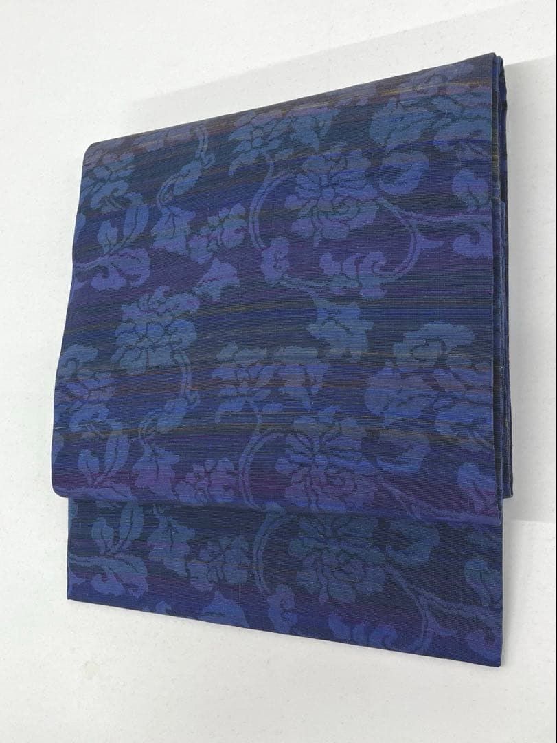 結城紬 全通 九寸名古屋帯 未使用品 正絹 Q1155 - メルカリ