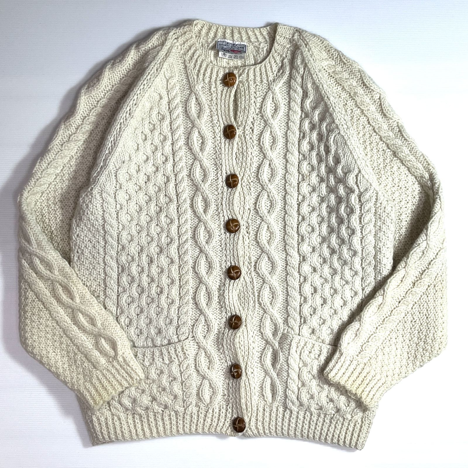 80s アイルランド製 AVOCA アヴォカ ヴィンテージ ピュアウール アラン