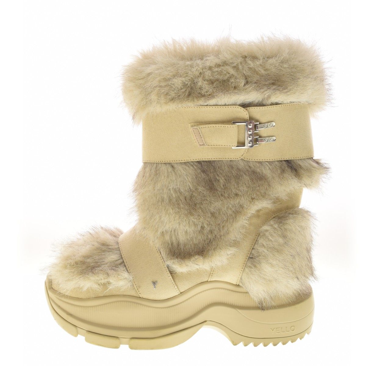 YELLO】MOLO SHORT BOOTS ファーブーツ - メルカリ