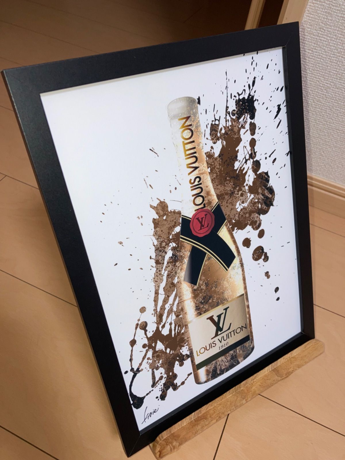 LOUIS VUITTON type☆A4額装済オマージュアートインテリアポスター#276