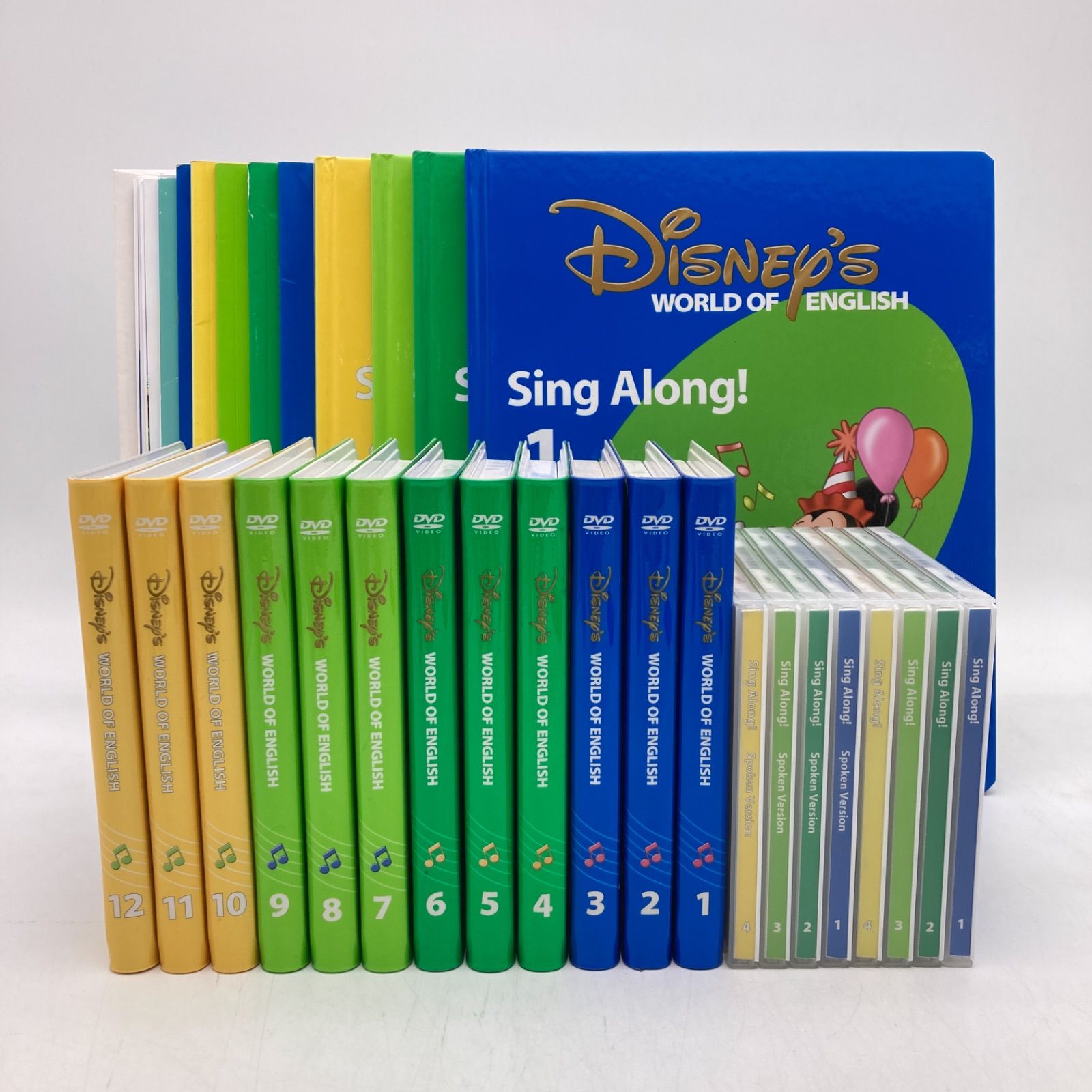 DWE ストレートプレイDVD12本とシングアロングDVD4本のセット 90‐④DWE