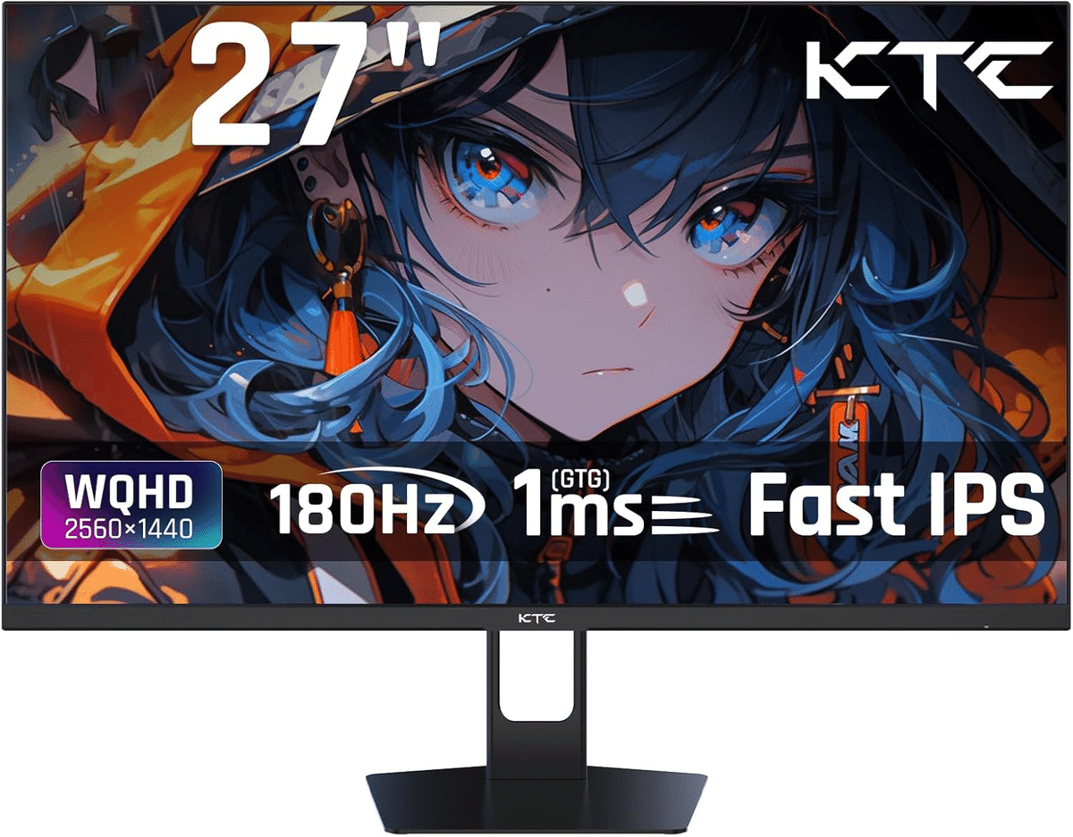 KTC 27インチ WQHD 180Hz ゲーミングモニター H27T22C｜GetGadgetGot