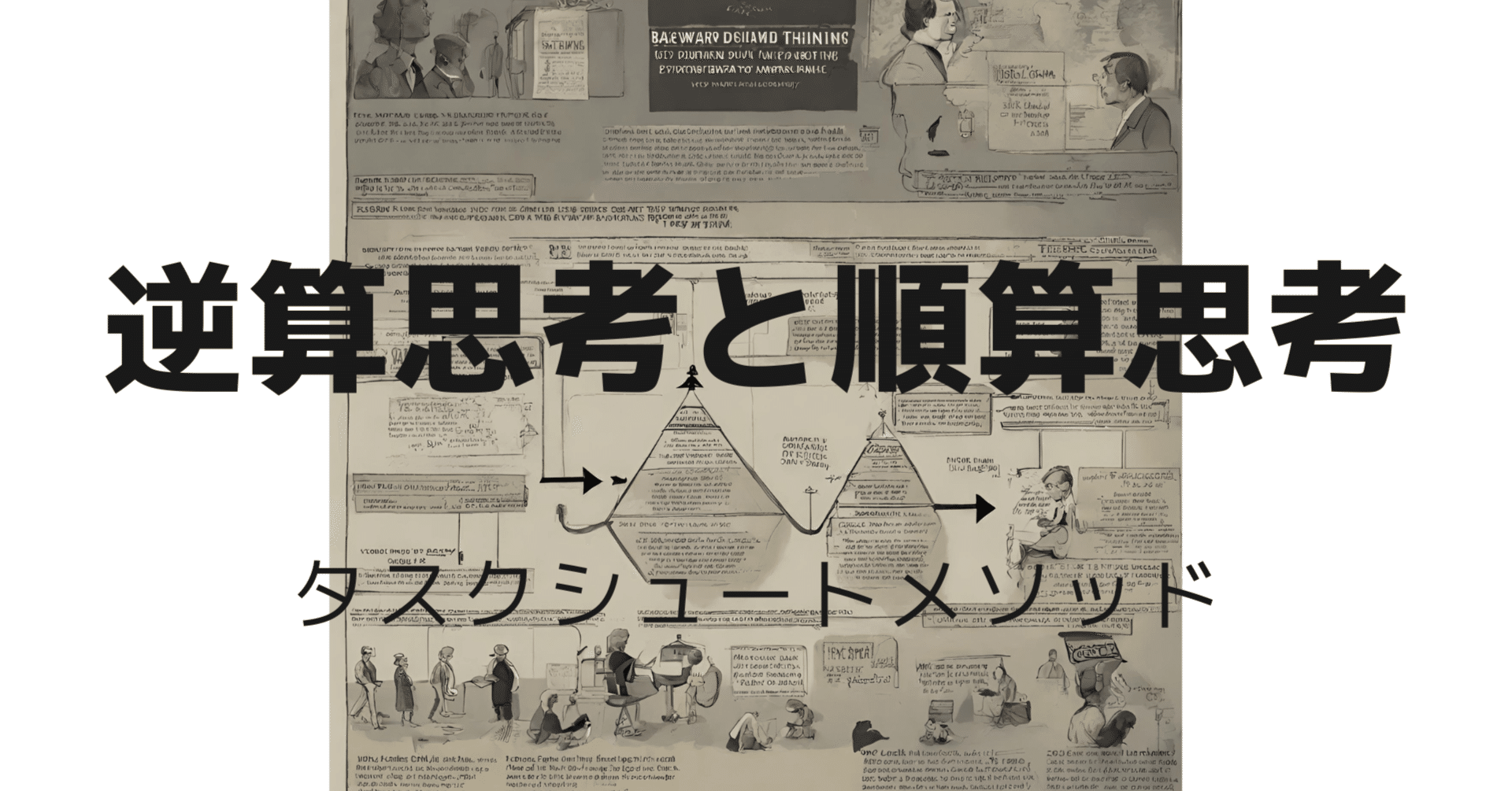逆算思考と順算思考は、両方を使いわける必要がある（タスクシュート