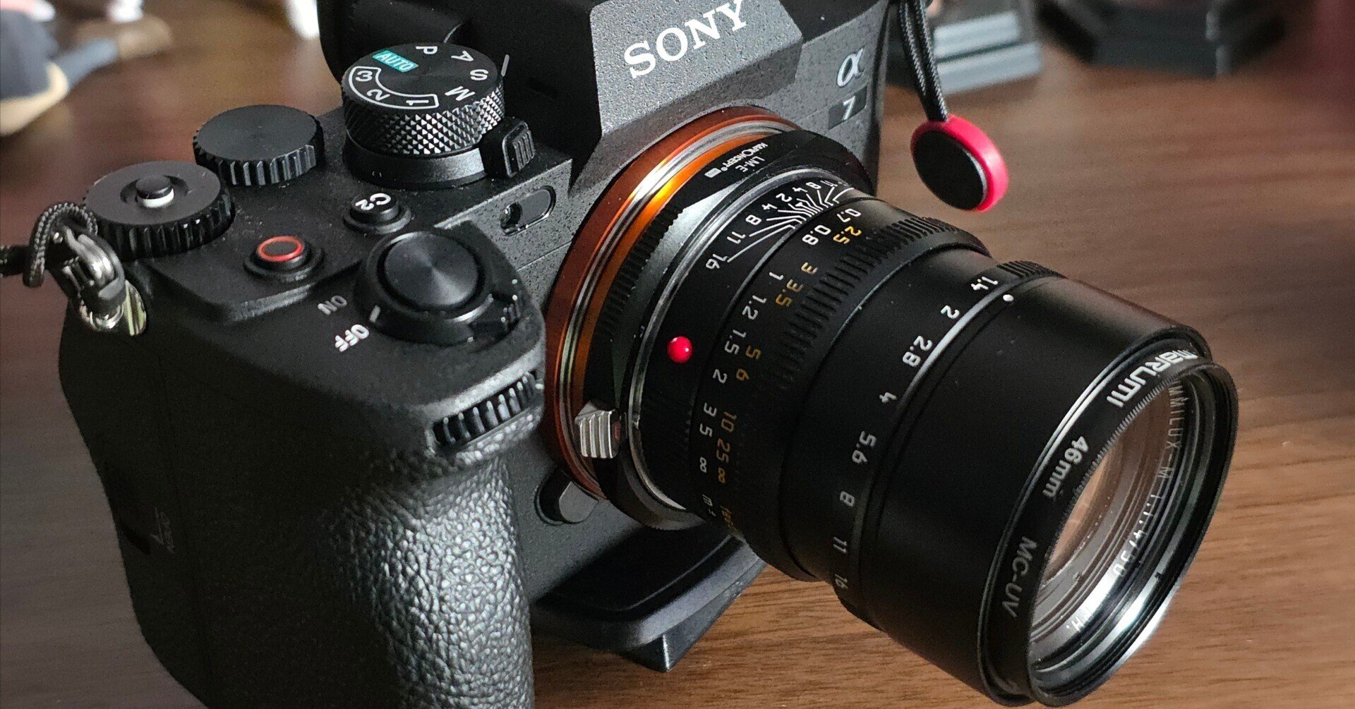 α7 IVにズミルックス 50mm F1.4をマウントアダプターで着けて撮影して
