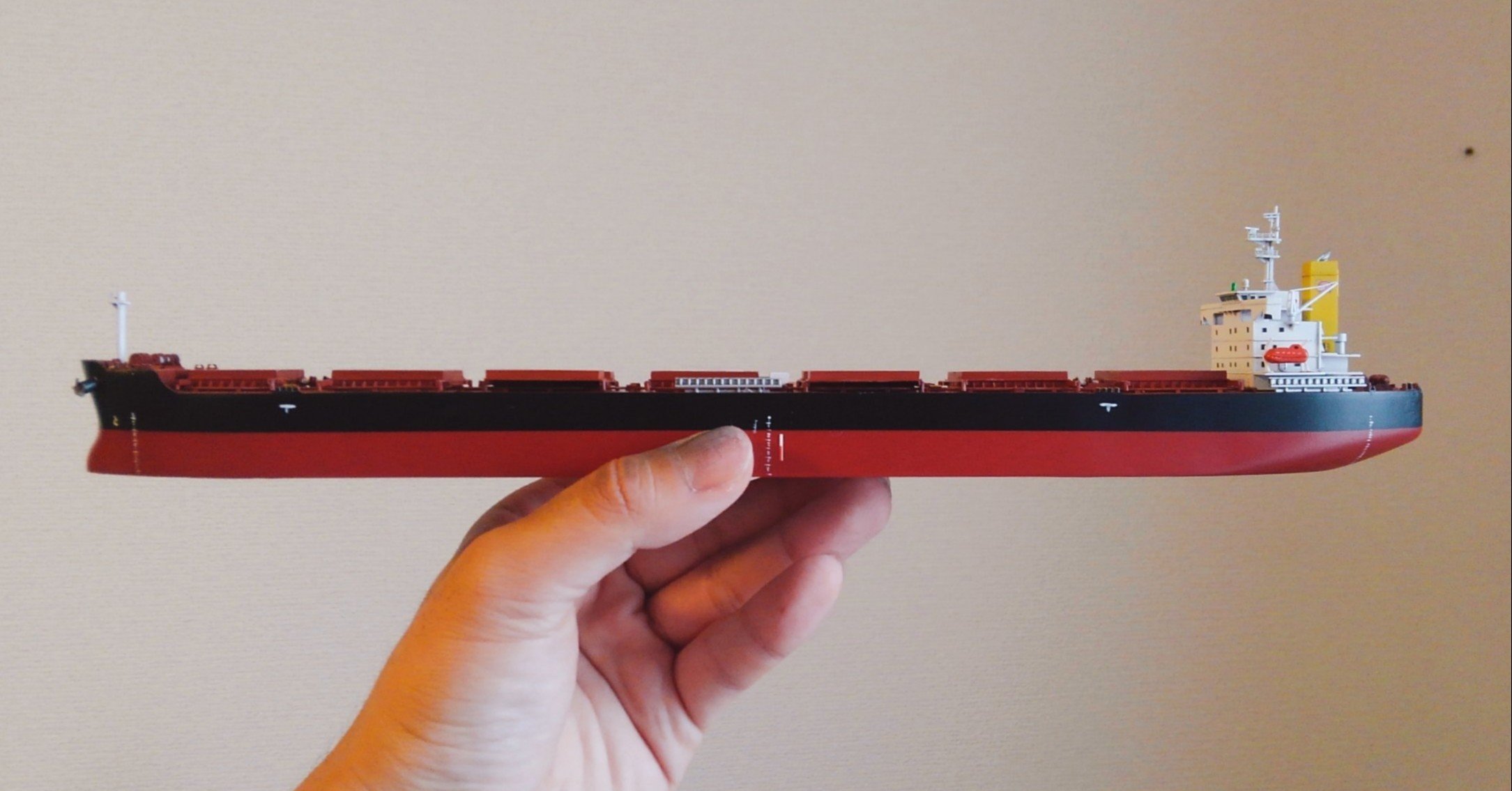 1/700巨大ばら積み船建造記｜C重油