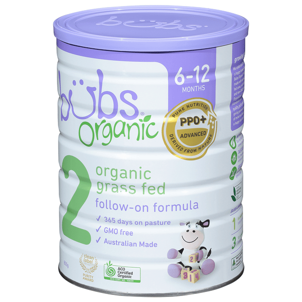 Bubs Organic 2 (6-12 Months) Follow-On Formula 800g | Hy-Vee