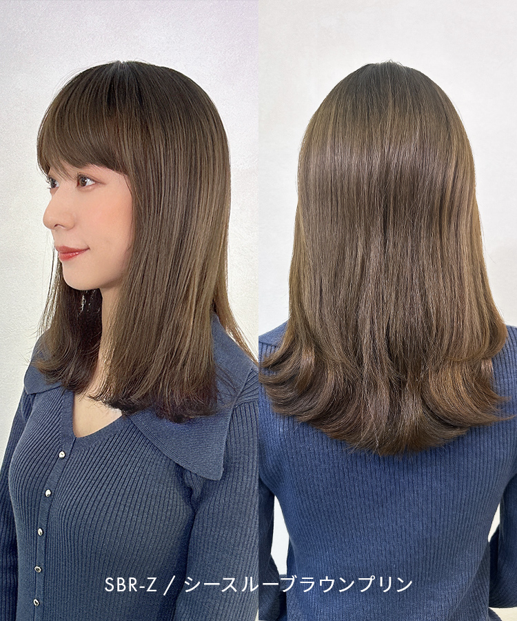 部分ウィッグ/つむじ&前髪付きヘアピース ミディアム [wgt101]