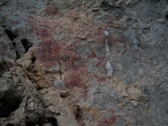 ภาพเขียนสีค่ายประตูผา | ฐานข้อมูลแหล่งโบราณคดีที่สำคัญในประเทศไทย