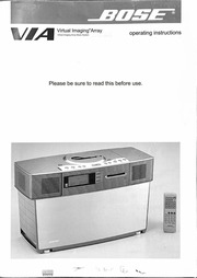 Bose VIA Virtual Imaging Array Music System Manual : Bose : Free