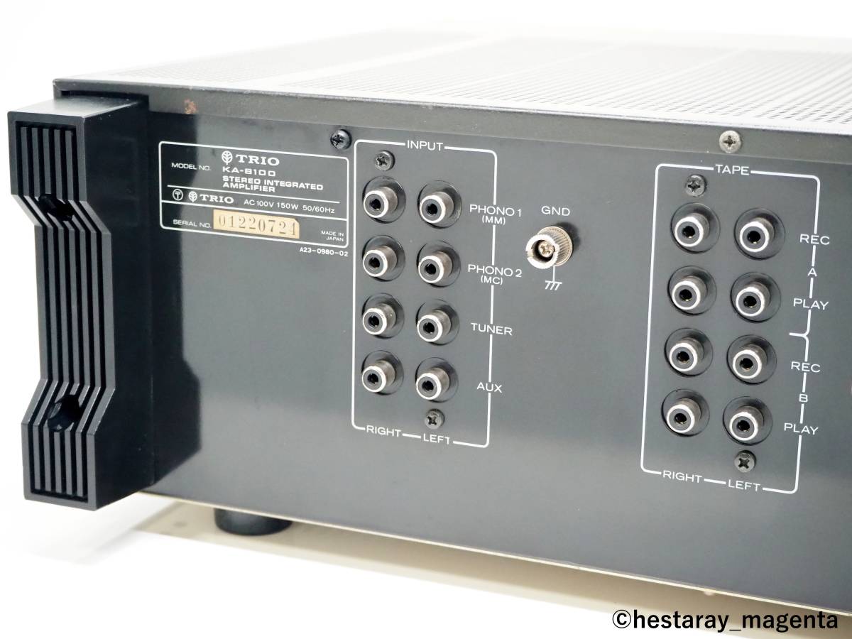 Yahoo!オークション - 【整備・レストア済 準美品】 TRIO KA-8100 プ