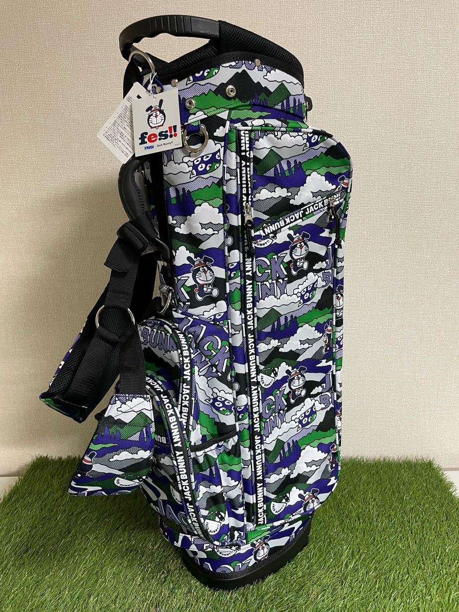 新品】ジャックバニー ドラえもん キャディバッグ パープル 9型