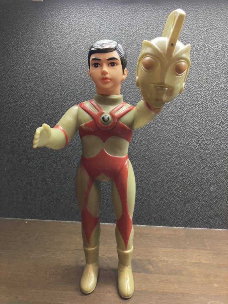 ブルマァク ウルトラマンエース 大サイズ 面取れソフビ 面なし
